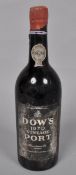 A bottle of Dow's 1970 Vintage Port,