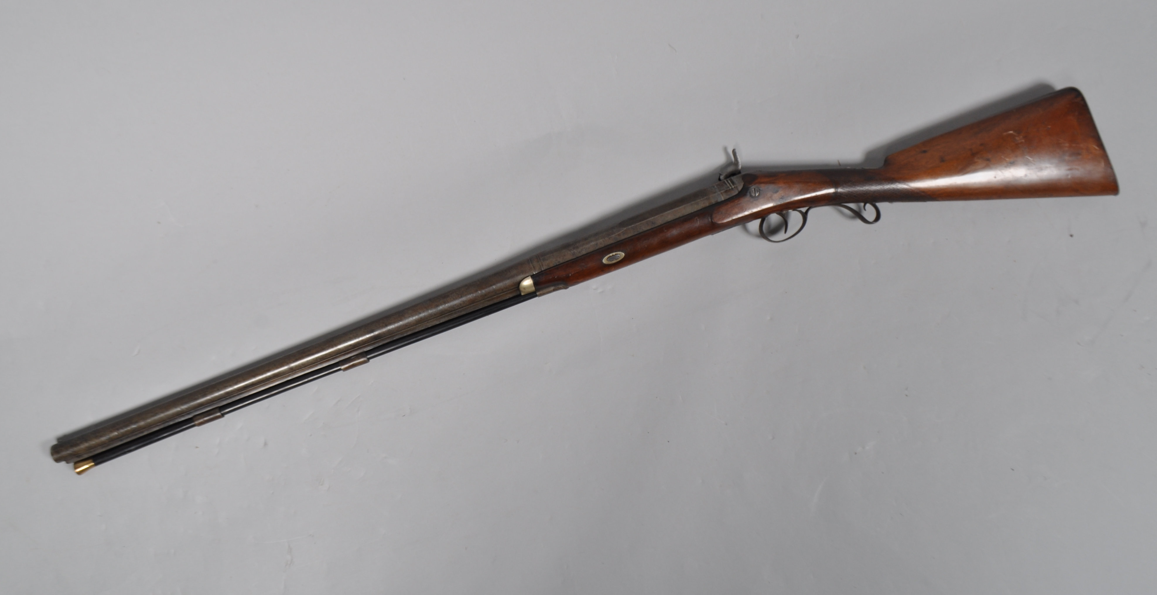 A Callington single barrel 10 gauge shotgun with back action side lock (NVN)