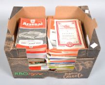 A box of Arsenal football programmes (1948/49 to present),