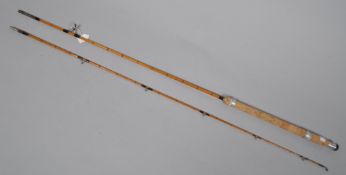 A hardy 7' cane spinning rod