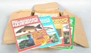 A group of fishing magazines