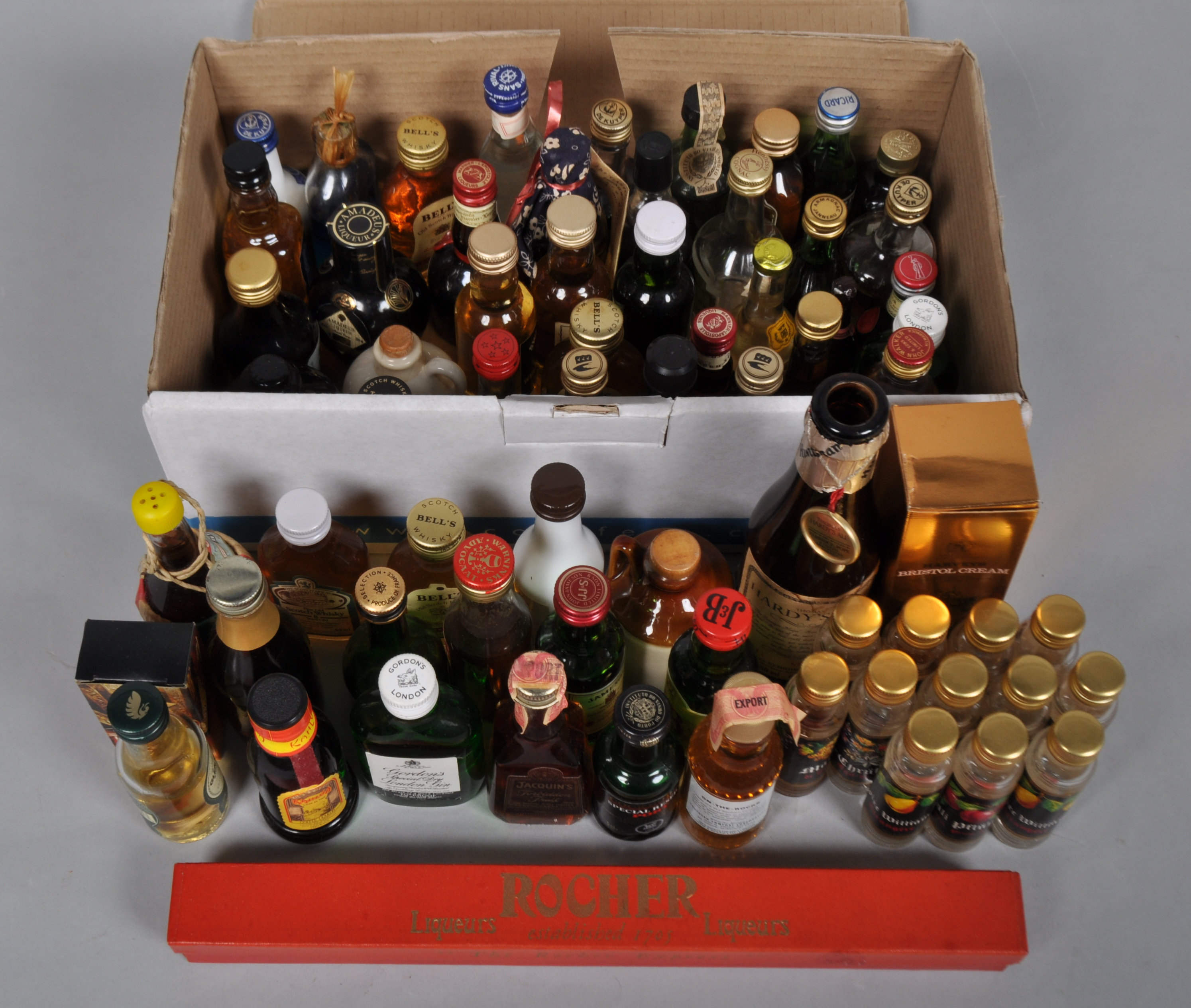 A collection of spirits and other miniatures to include Scotch whisky