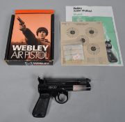 A Webley & Scott Junior Mark II .177 air pistol in original box