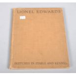 Lionel Edwards, sketches in stable and kennel, London , published by G P Putnam's & Sons,