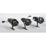 Three early Mitchell '300' fixed spool reels,