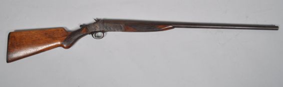A model 1908 Harrington & Ruchardson 20 bore single barrel hammer (792119) (shotgun license