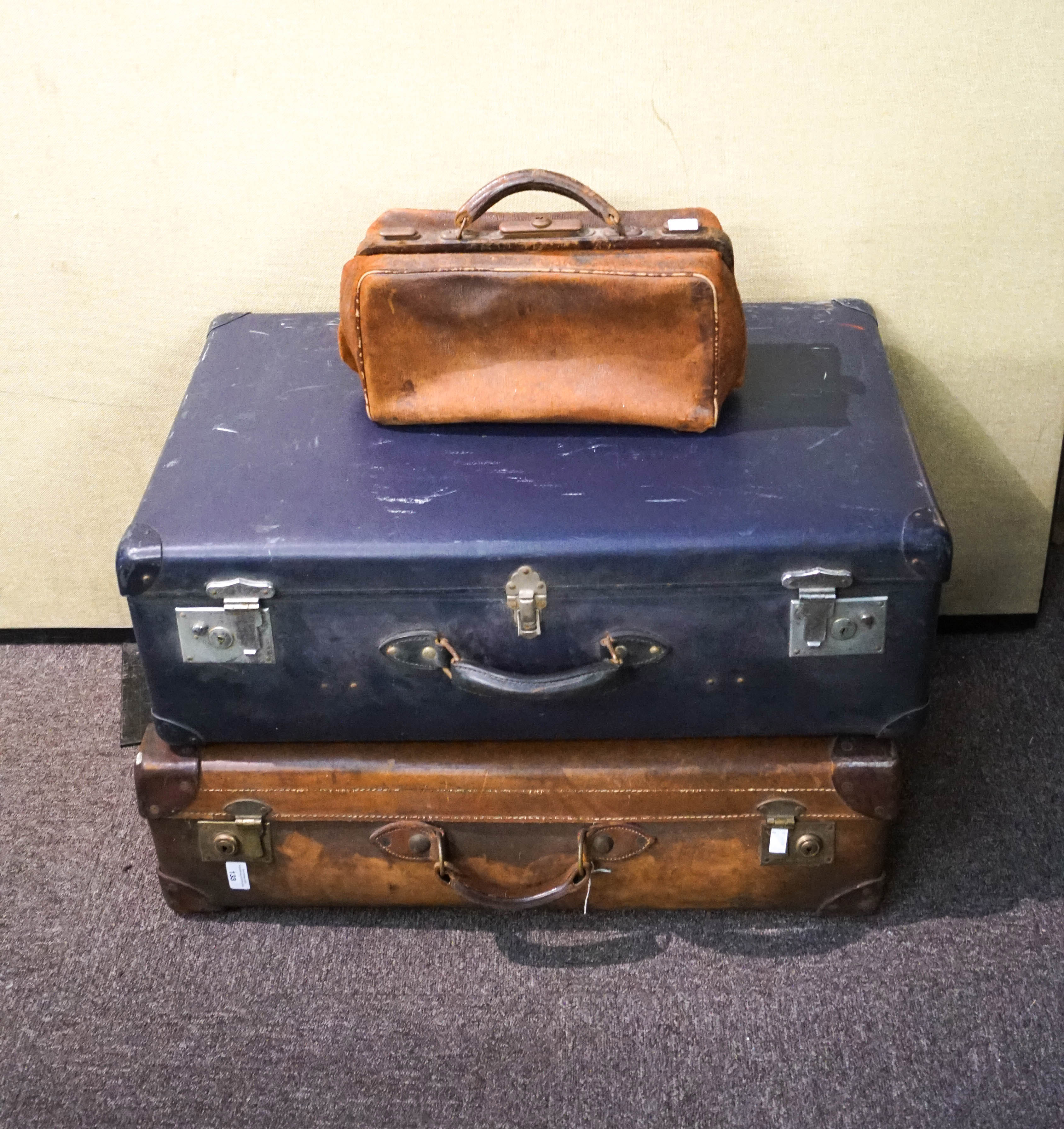 Two suitcases and Doctor's bag