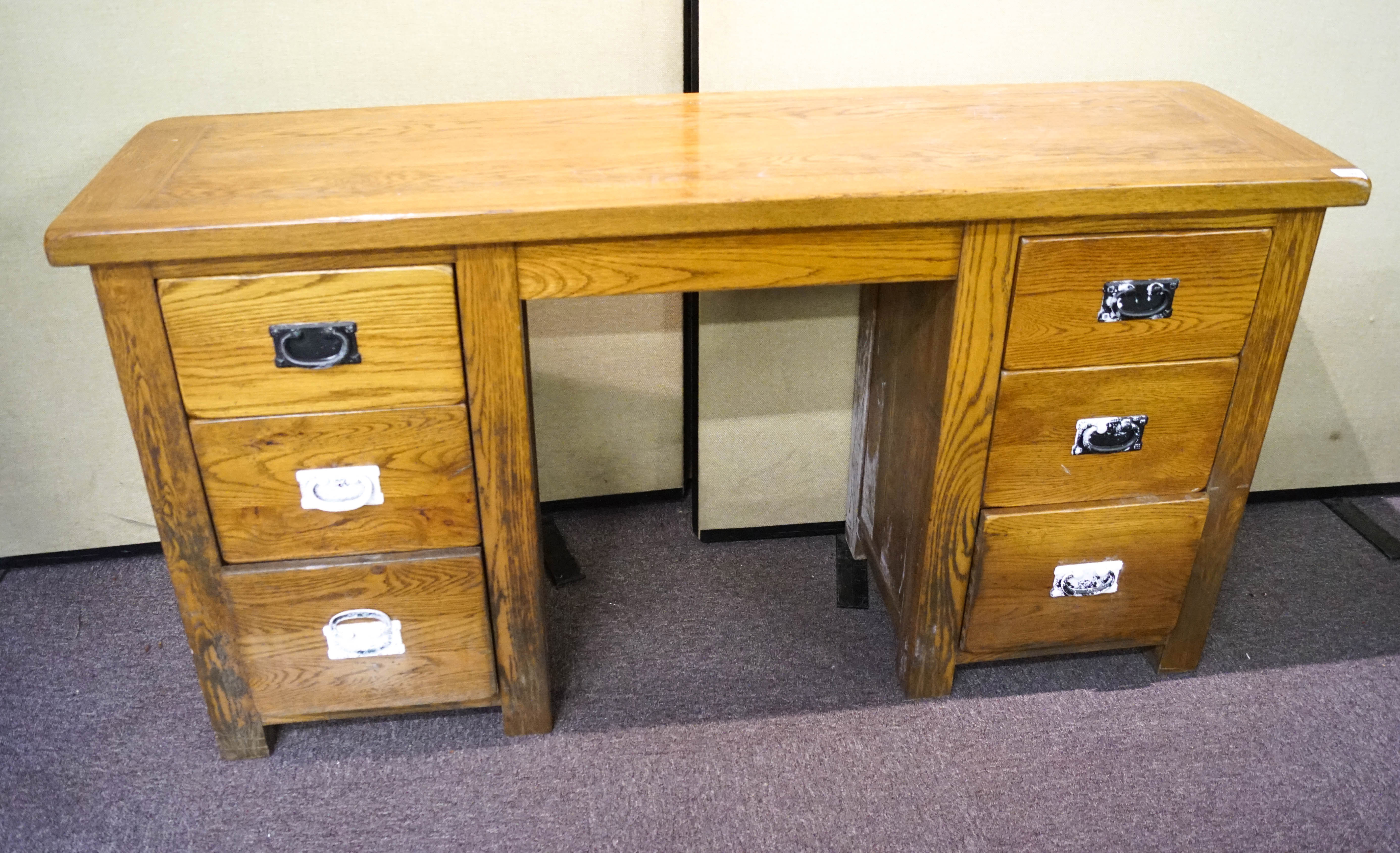 An oak desk