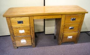 An oak desk