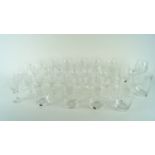 Crystal wine glasses in complete sets