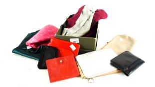 A quantity of ladies purses and bag covers