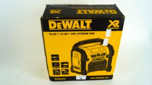 A boxed Dewalt XR lithium Ion DCR020