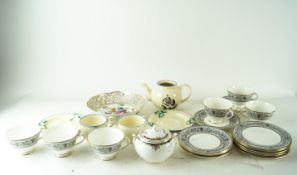 Wedgwood teaware, 'Baronet', six trios,