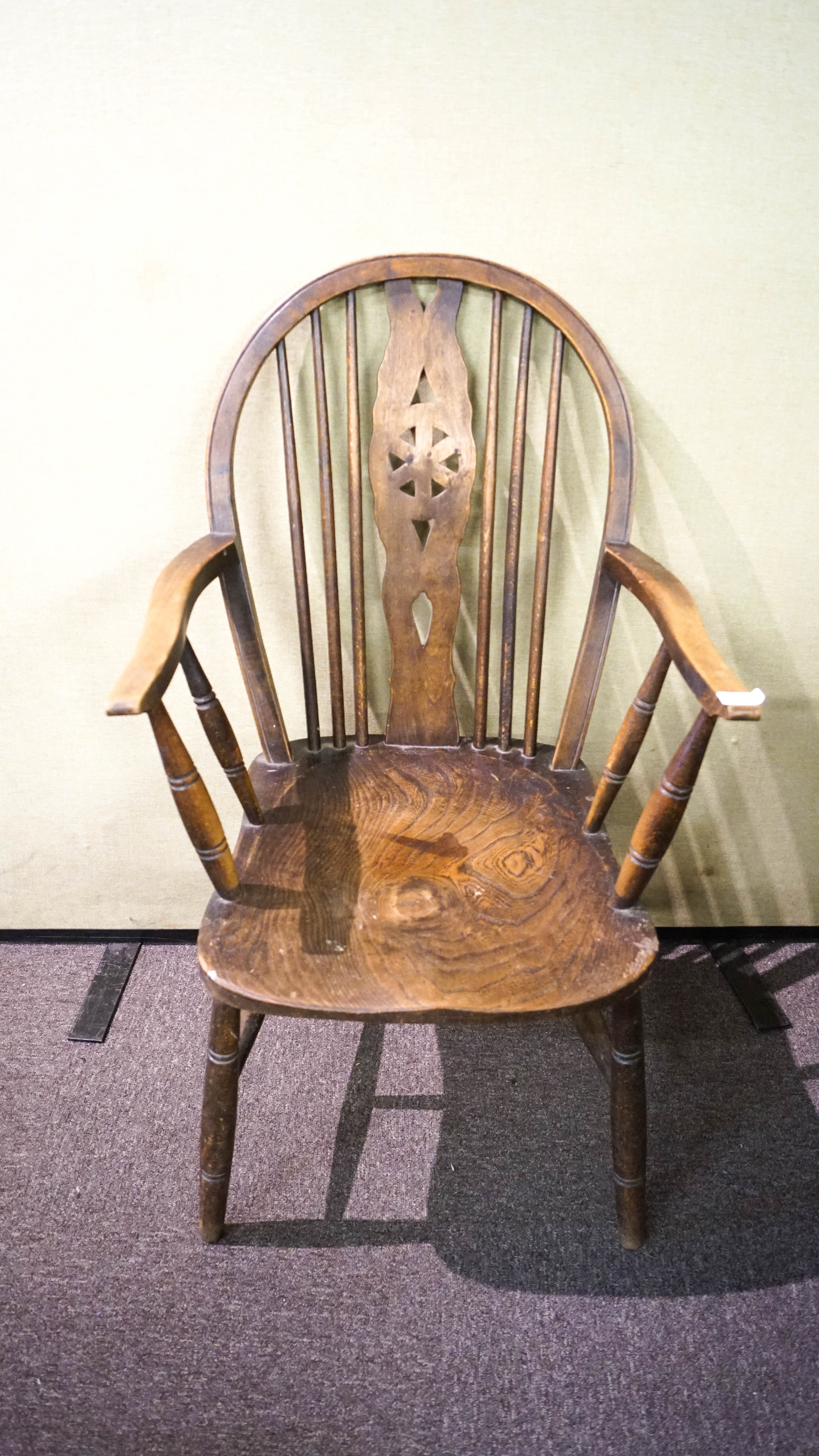 A stickback chair