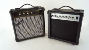 A Gear 4 Music amp and another small amp