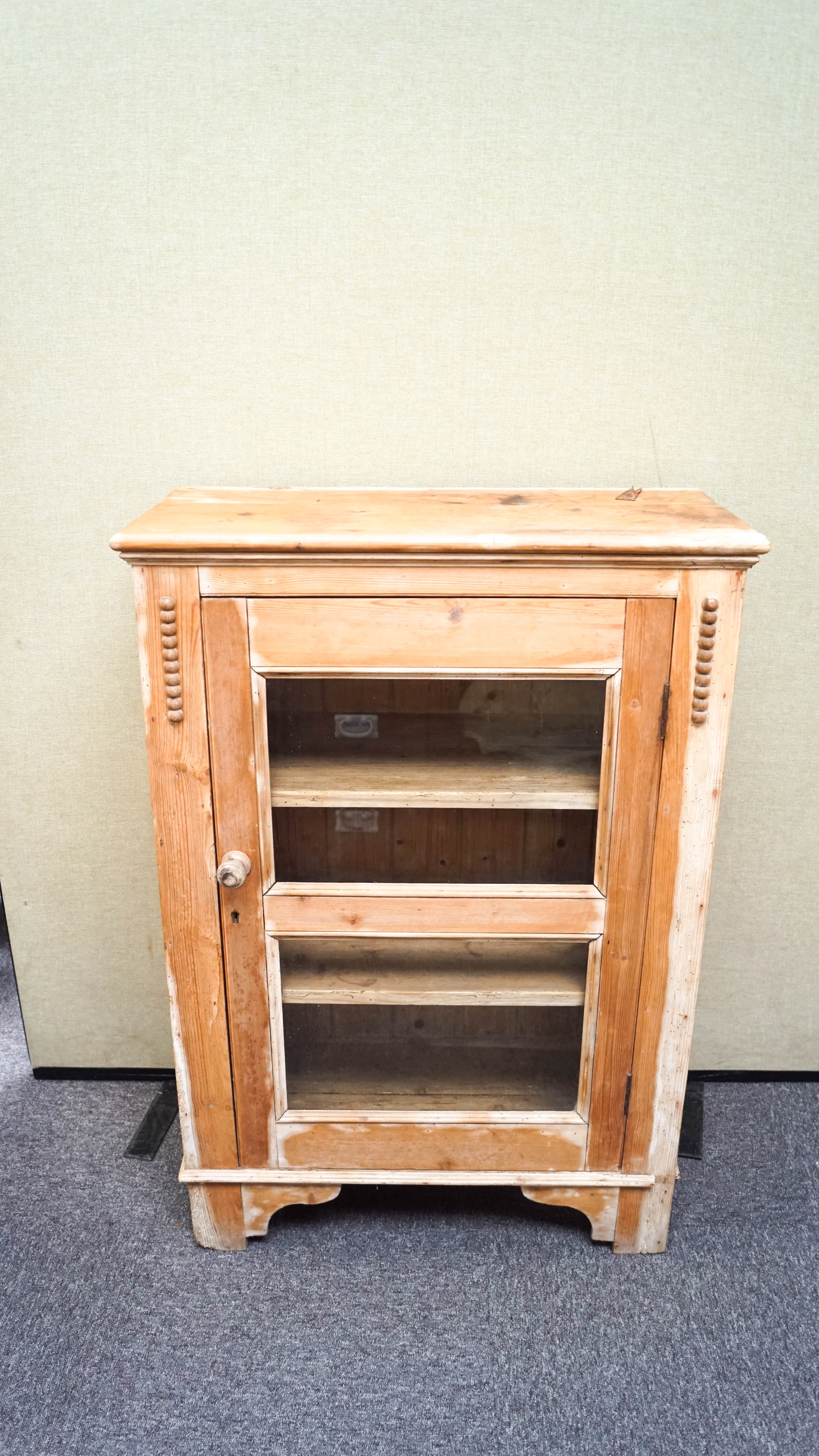 A pine cabinet