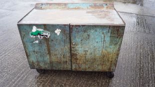 An industrial trolley cupboard