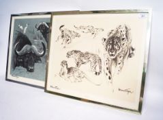 William Timym, Cape Buffalo, Cheetahs, prints,