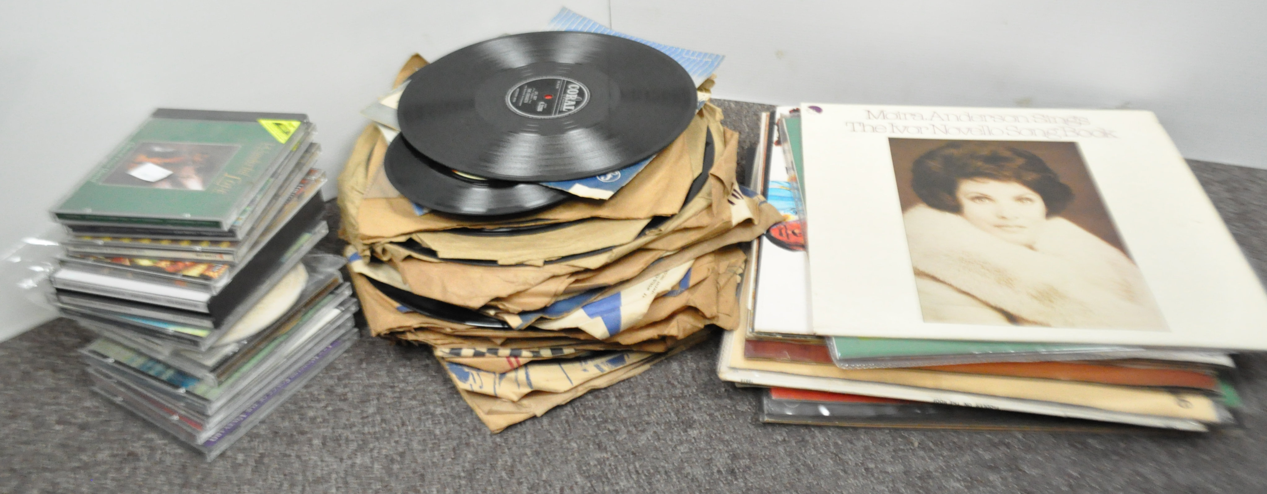 A selection of records and CD's