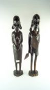 Two tribal figures