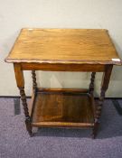 An oak occasional table