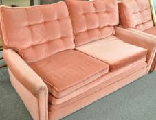 A pink sofa
