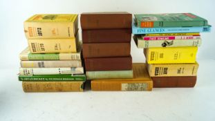 A group of 'Wisden' books and other cricket books