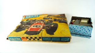 A boxed scalextric set,