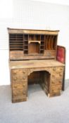 A Victorian mahogany desk