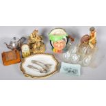 A collection of assorted items to include; Royal Doulton Sairey Gamp 1st edition,