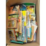 A large quantity of children's books