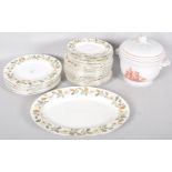 A Wedgewood Beaconsfield pattern part dinner-service, 20th century, printed marks,