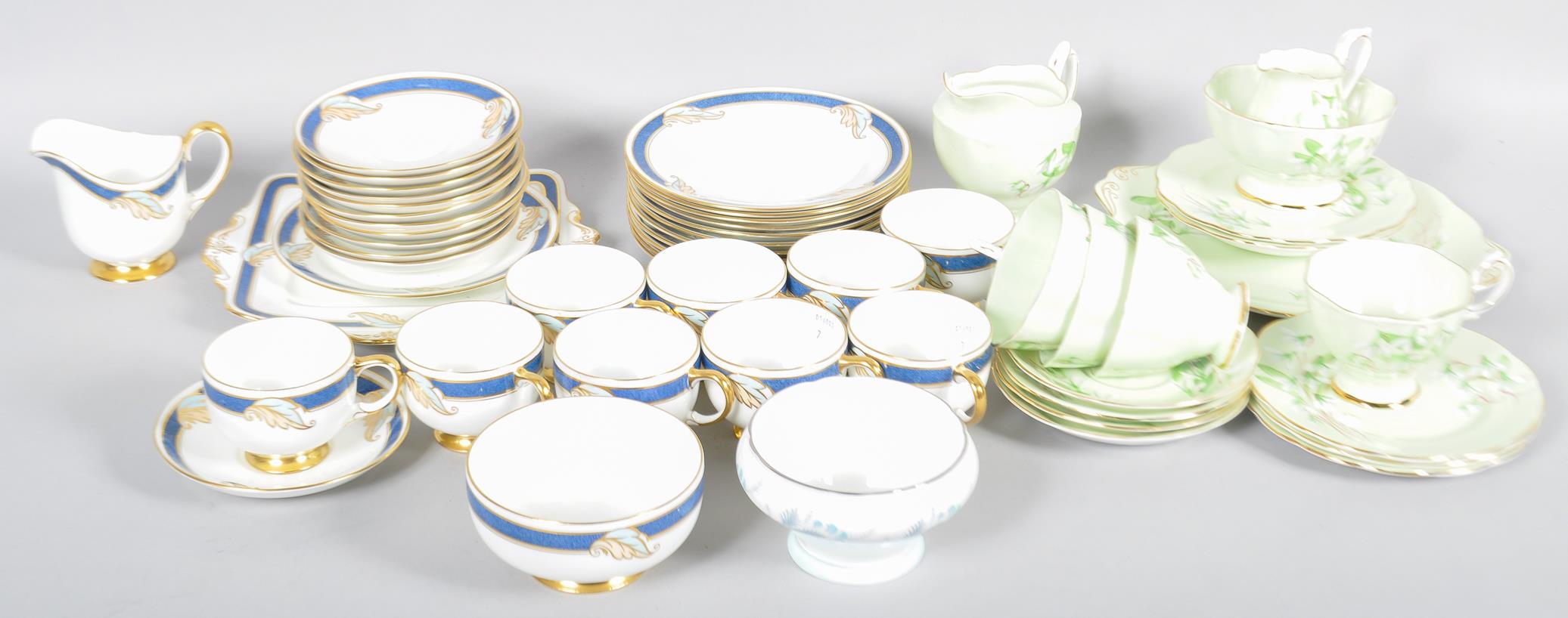 Two part tea service to include; Paragon and a Royal Albert "Laurentian Snowdrop".