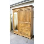 A 19th century press/wardrobe/chest of drawers combination,