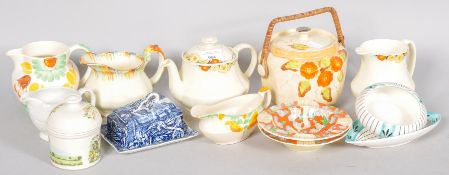 A collection of assorted ceramics to include; Woods Boccia ware, Royal Doulton,