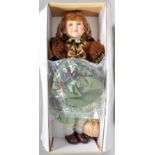 The Palmary Collection, Three Hearts large porcelain headed collectors doll.