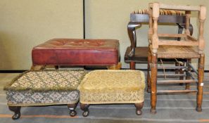 Seven assorted footstools, to include Sherborne,