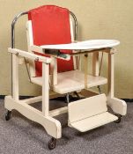 A retro high chair