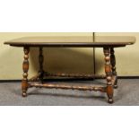 An Ercol 1960's retro vintage 'Old Conolian' elm coffee table,