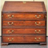 An 19th Century Victorian oak and mahogany bureau