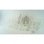 A large collection of wine glasses, pint glasses and more.