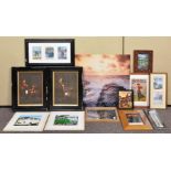 A group of pictures and prints to include some advertising examples.