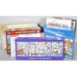 A group of boxed jigsaws