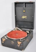 A vintage Selecta boxed gramophone