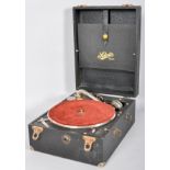 A vintage Selecta boxed gramophone