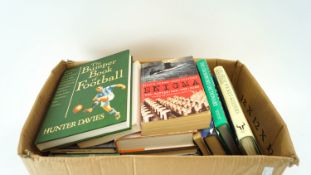 A box of cricketing books and others