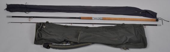 A fishing rod,bag and folding bed in a bag