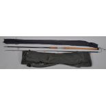 A fishing rod,bag and folding bed in a bag