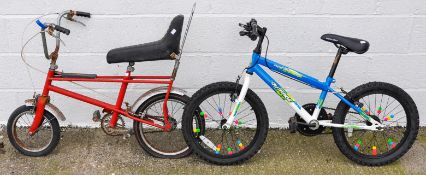 Two children's bicycles