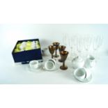 A boxed Japanese porcelain tea set along with part coffee set,